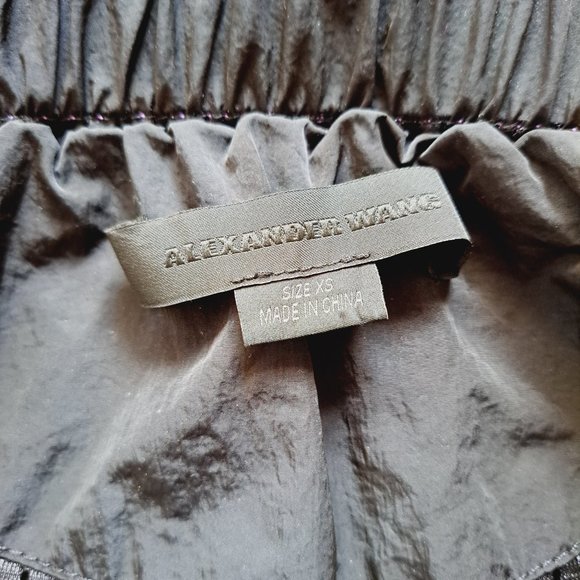 Alexander Wang Off-the-Shoulder Colorblock Wind-Resistant Jacket Size XS - Picture 15 of 16